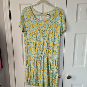 Alex's Lemonade Stand Lemon Print Romper